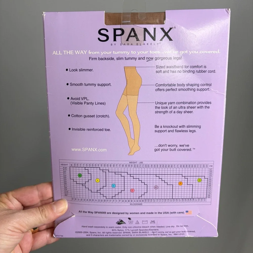 Spanx All The Way Full Length Pantyhose Nude 1 Medium Control Size F 8620 NEW